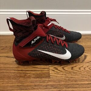 Nike Alpha Menace Elite 2 Football Cleats Black Red Men's Size 12 BV2077-003